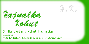 hajnalka kohut business card